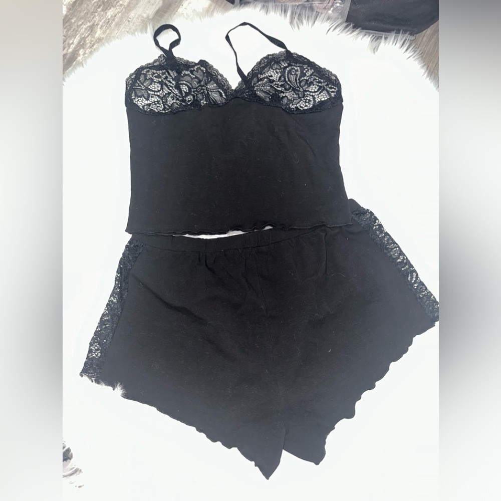 Lounge around the house in the super comfy short set